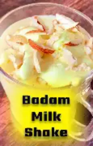 Badam milk with ice cream